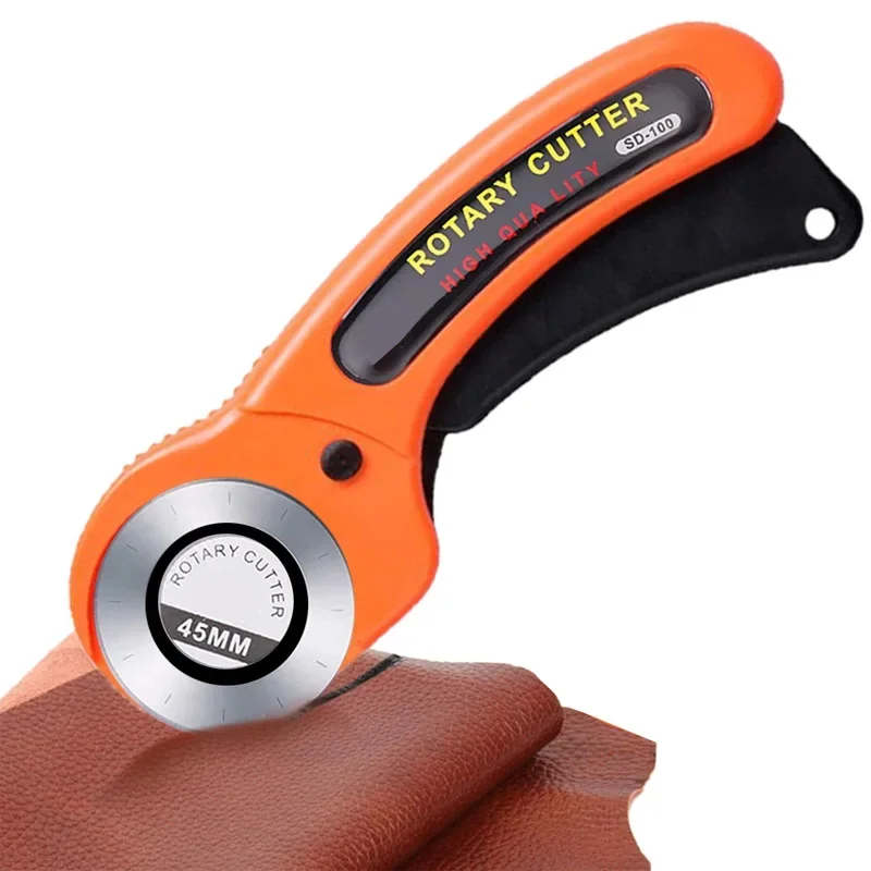 

45mm Ergonomic Rotary Fabric Cutter For Fabric Card Paper Sewing Quilting Roller Fabric Cutting Tailor Scissors Clothes DIY Tool