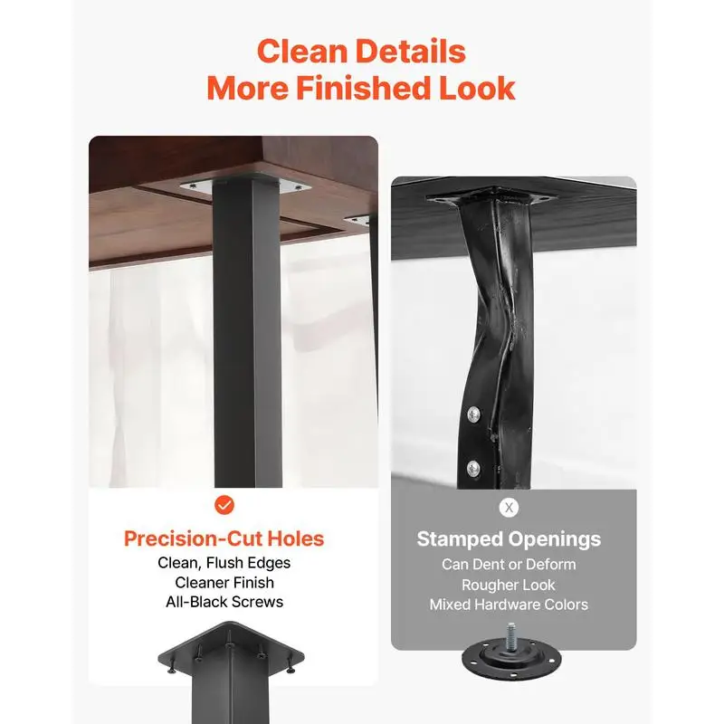 

Adjustable Table Legs, 24-40 in Square Steel Furniture Legs, 1200 lbs Max Load Heavy Duty, Quick Installation, Ideal for Home Office Desk DIY, Coffee Dinner Bar Tables, Workbenches, 4 PCS, Black