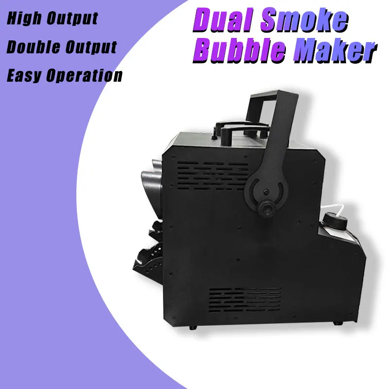 LED DMX512 Remote Control Electric 2000W Fog & Bubble Machine Double Wheel Smoke Bar KTV Hole Performance Special Effects Blower view 3