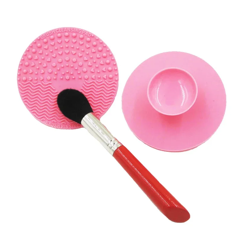 1pcs Silicone Makeup Brush Cleansing Pad Palette Brush Cleaner Cleaning Mat Washing Scrubber Pad Cosmetic Make Up Cleaner Tools