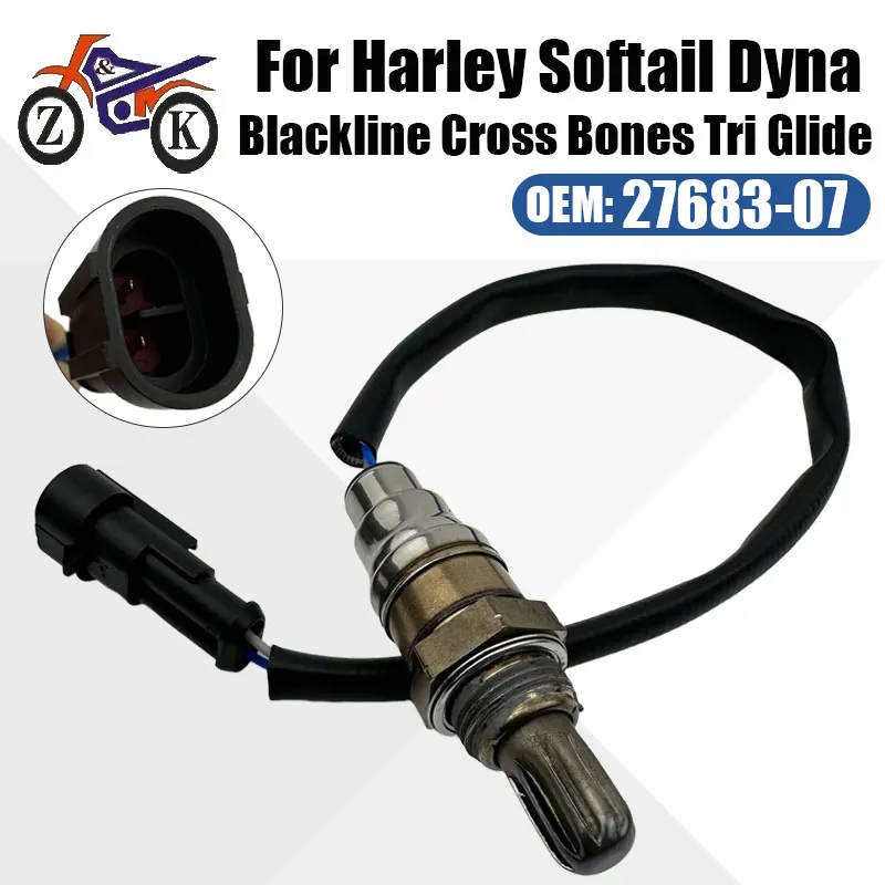 O2 Oxygen Sensor 27683-07 For Harley Dyna Softail Fat Boy Heritage Road King Street Glide Motorcycle Lambda Sensor Replacement