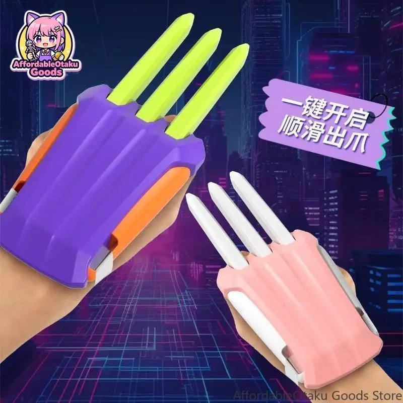 3D Printed Gravity Claw Extendable Radish Knife Family Pack Fidget Toy Kids Creative Claw Set Desktop Stress Relief Gift