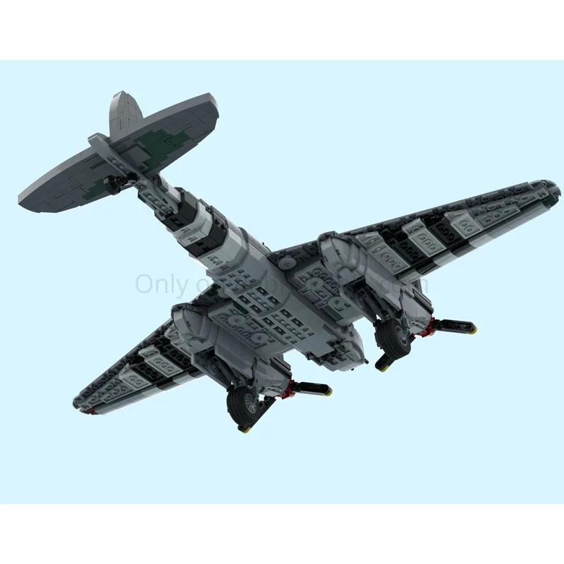 MOC-245547 militar moc avião modelo bloco de construção montagem de partículas espaço lutador diy modelo brinquedo presente conjunto 1258pcsbrick
