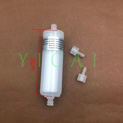 10pcs Capsule ink filter cylindrical 5u 8cm long Allwin Gongzheng crystaljet witcolor SPT Xaar Konica Solvent inkjet printer