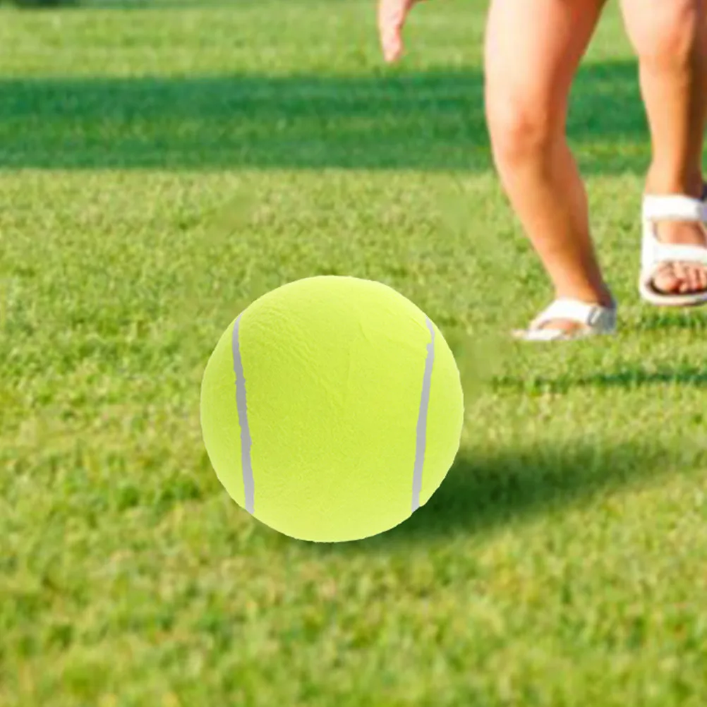 

Надувной теннисный мяч очень большого размера, безопасный для детей, из резинового материала, для игр, ярких цветов, для использования в помещении и на улице, портативный.