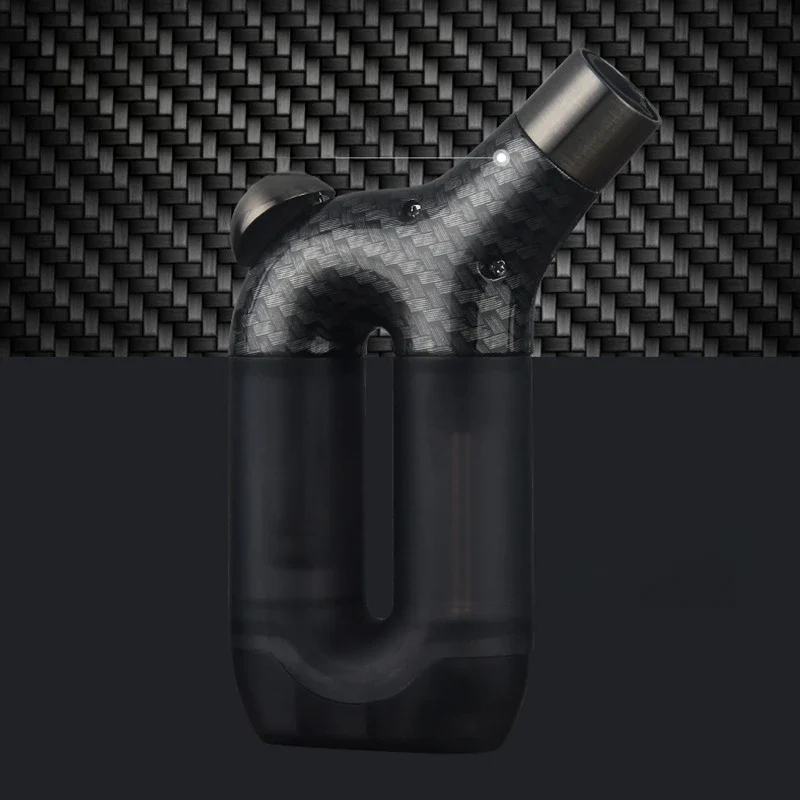 Special-shaped Stylish Large-capacity Gas Lighter, Direct Injection Windproof, Visible Air Chamber, Creative Cigar Lighter