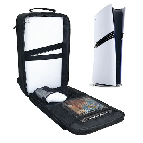 Imagen 1 del producto Recién llegado, bolsa de almacenamiento PS5 Pro, funda protectora, Estuche de transporte de gran capacidad para Playstation 5 PRO, mochila para consola de juegos
