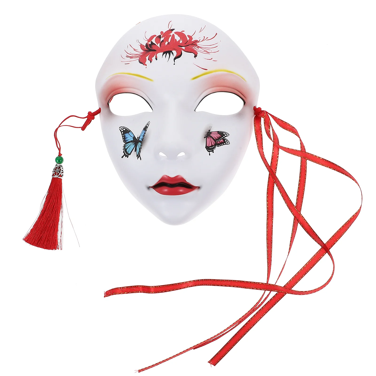 

Pumpkin Decor Hand Drawn Party Masks Costume Accessory Hanfu Cosplay Supplies Miss