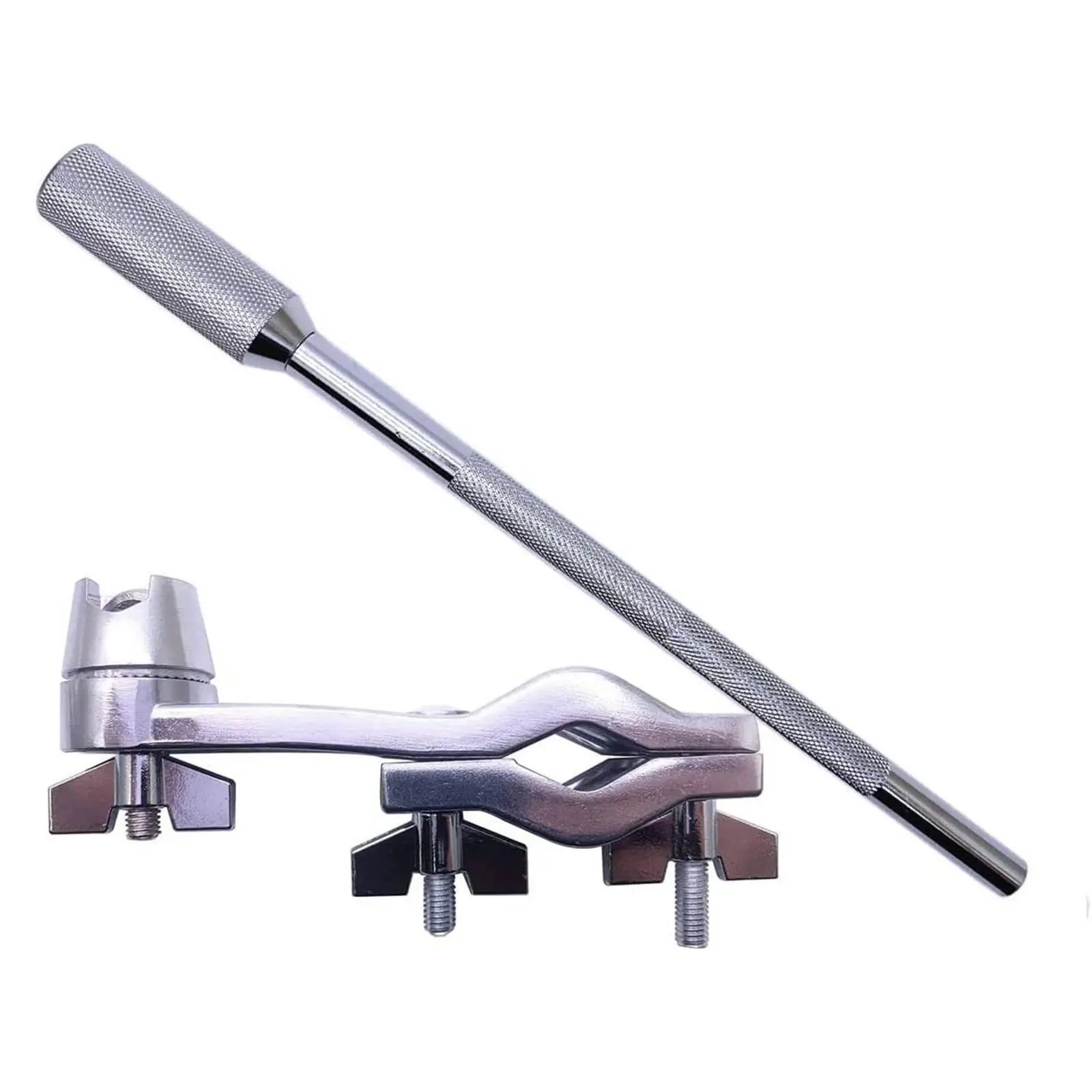 Drum Mounting Bracket Argent Flexible Drum Holder for Snare Drum Cowbell Percussion Stand Musical Accessory