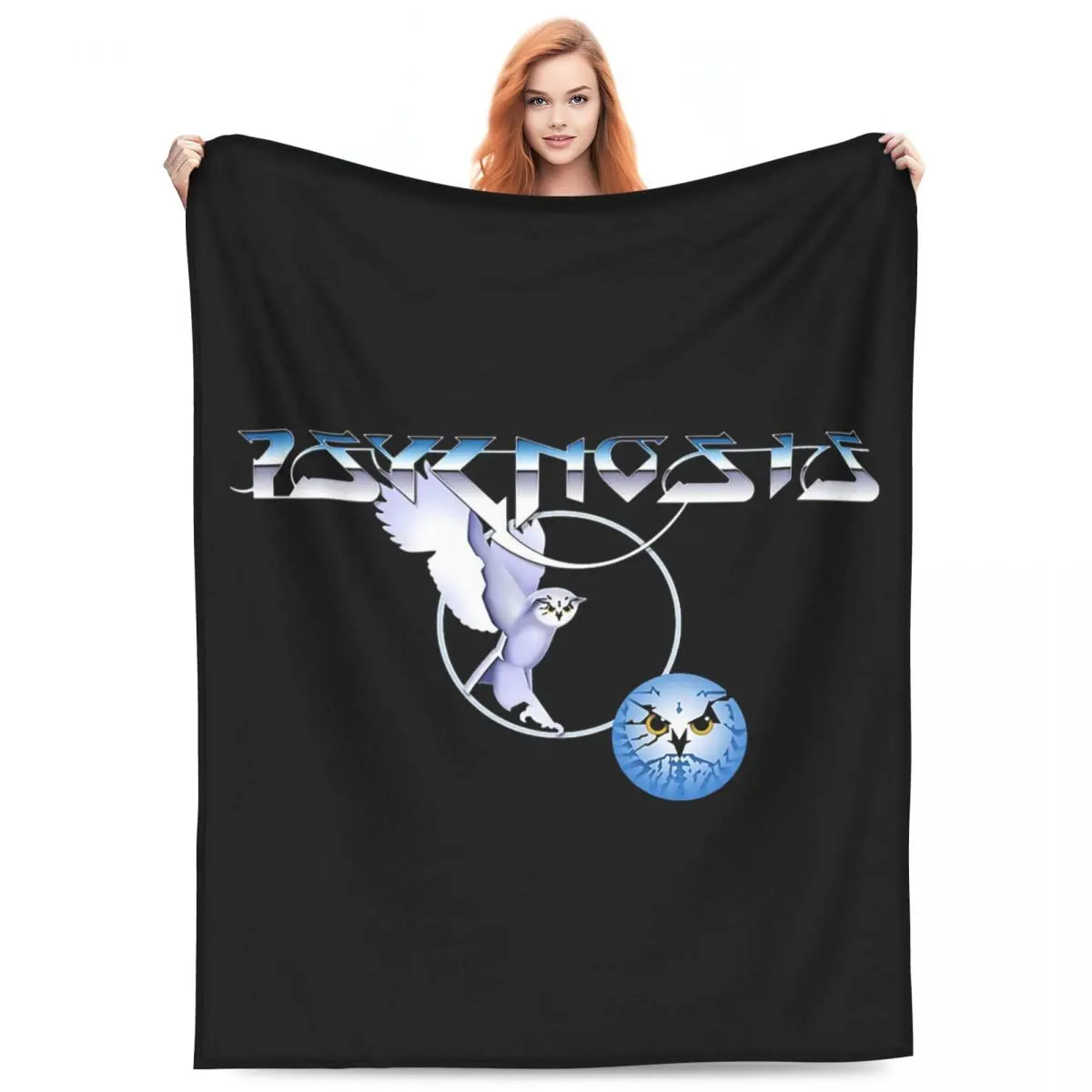 

Amiga Psygnosis Owl Blankets Soft Warm Flannel Throw Blanket Cover for Bed Living room Picnic Travel Home Couch