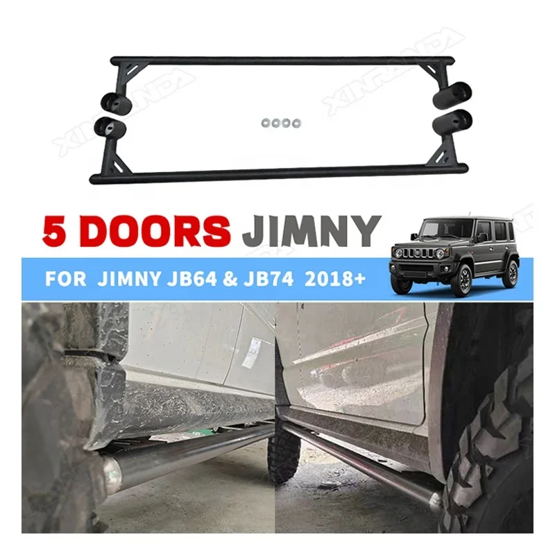 2023 2024 Jimny Car Side Steps  Round Side Bars For Suzuki Jimny Durable Off-Road Automotive Side Step