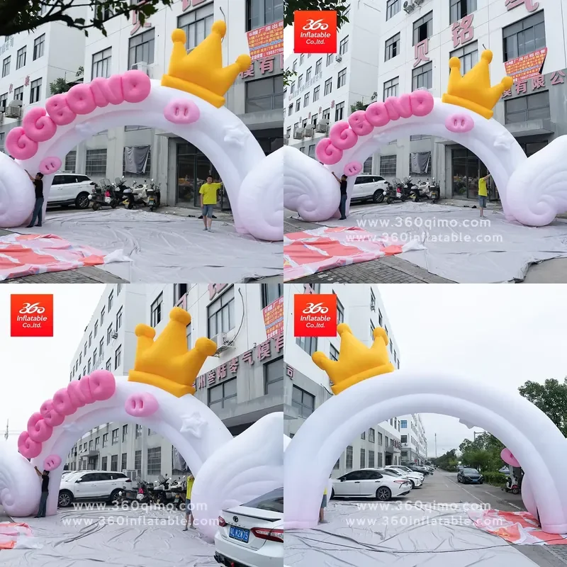 2026 360 Inflatable Custom Advertising Christmas Inflatable Entrance Arch, Advertising Inflatable Christmas Balloon Arches