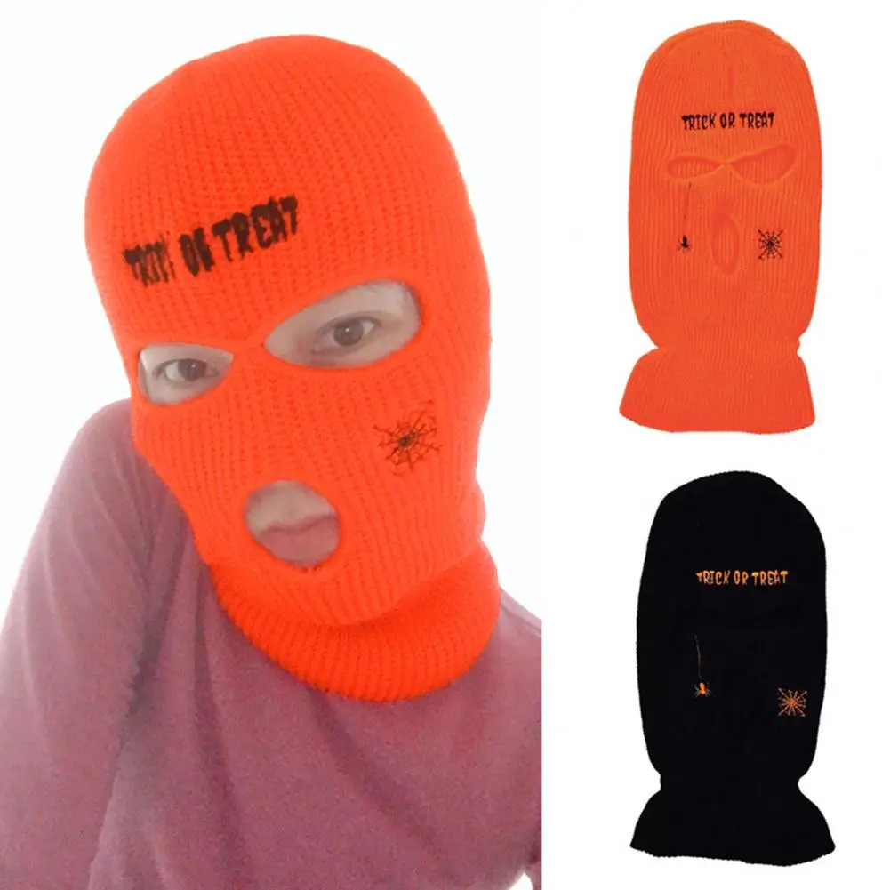 Halloween Knit Cap Beanies Army Mask 3 Hole Full Face Mask Ski Mask Winter Cap Balaclava Motorcycle Helmet Headgear