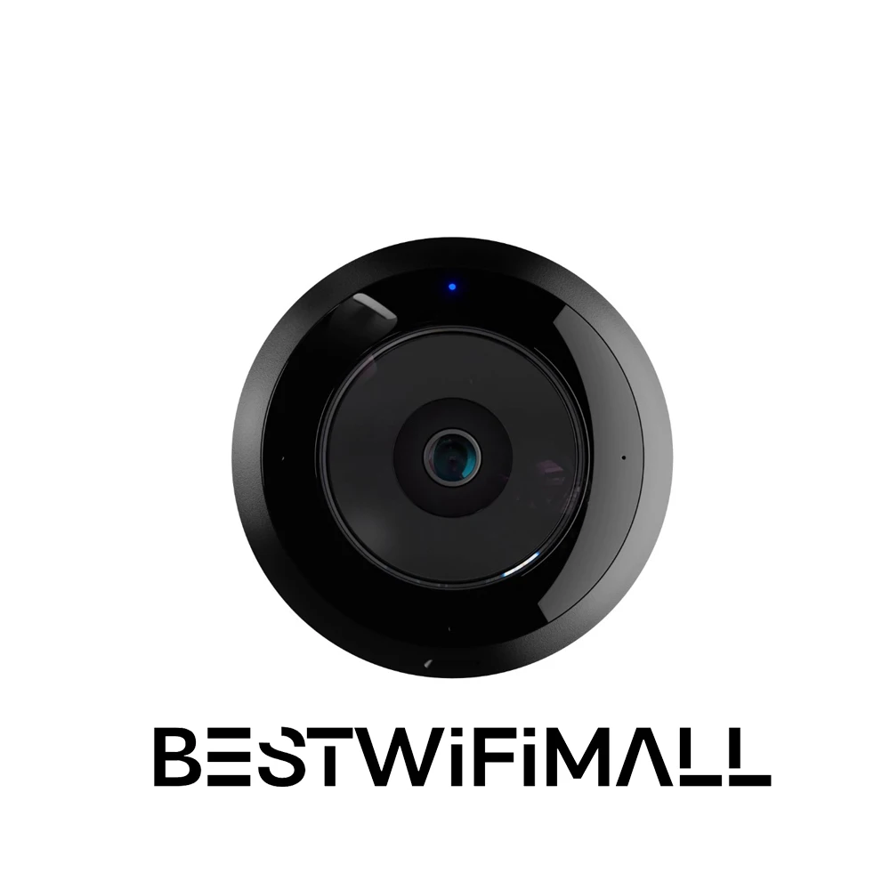 UBIQUITI kamera UVC-AI-360 AI 360 kamera PoE dalam/luar ruangan 2K 4MP, fungsi Pan-Tilt Zoom yang menawarkan pengawasan 360 ° penuh