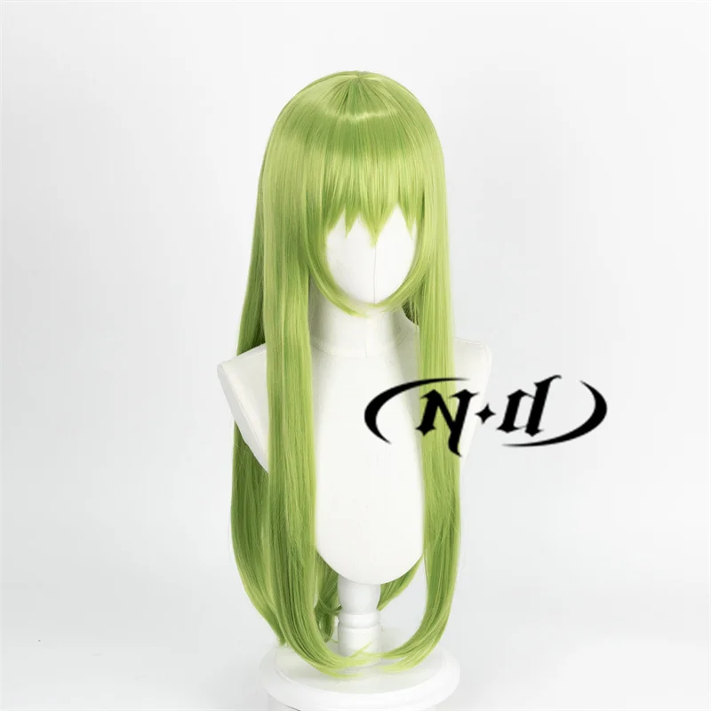 ND Enkidu Cosplay Wig Anime Fate/strange Fake Cosplay Long Green Hair for Comic-Con Theme Party Kanekalon Synthetic Hair