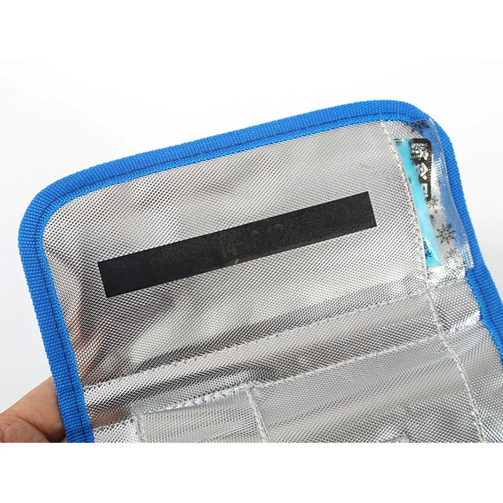 

Портативная сумка-холодильник для инсулина, синий холодильник для хранения инсулина, медицинский органайзер для путешествий, кемпинга, водонепроницаемая сумка для путешествий