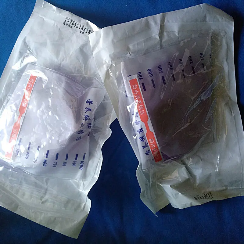 1pcs 1200ml health plastic feeding bag enteral nutrition supply bag nasal feeding nutrient gravity pump transparent tube bag