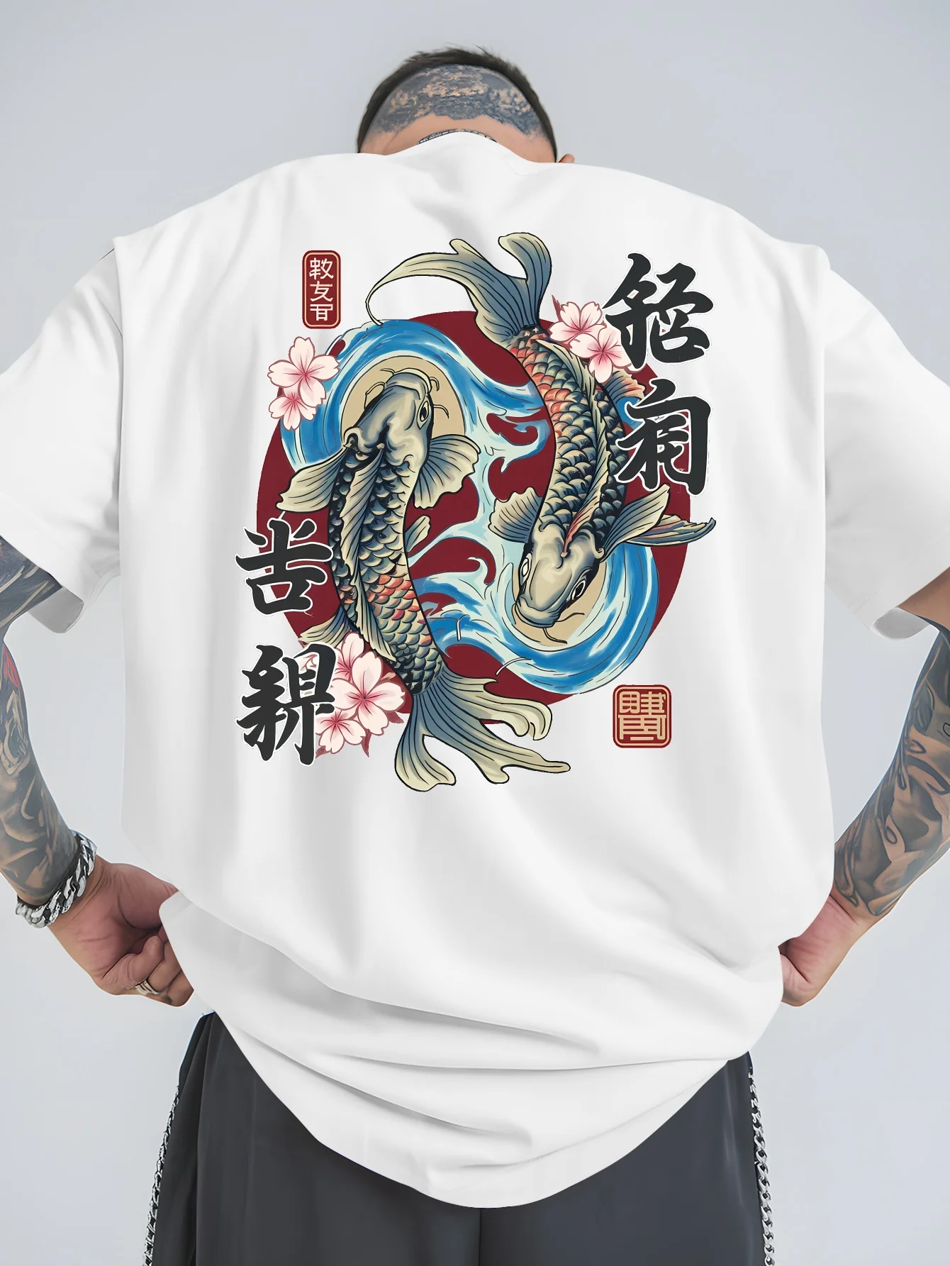 Men 100% Cotton Smiling Glitter Broken Bear Graphic Print T Shirts Short Sleeve Avant-garde Casual Summer Streetwear Tops