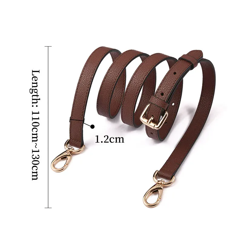 Genuine Leather Bag Strap Adjustable Replacement Litchi Grain Bag Shoulder Strap Women's Handbag Handle TINBERON Bag Accessories