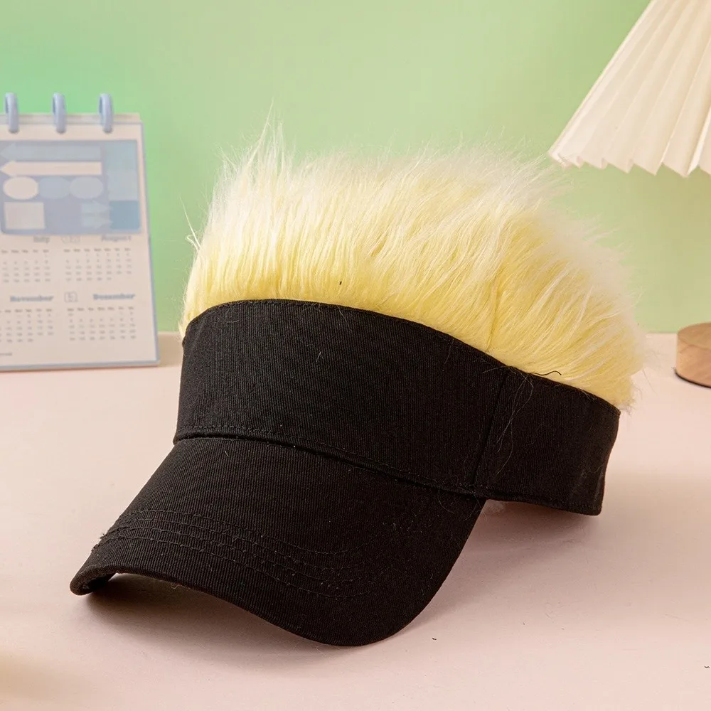 

Creative Multicolor Wig Hat Lightweight UV Protection Hairpiece Baseball Cap Punk Hip Pop Men's Sunshade Cap Outdoor