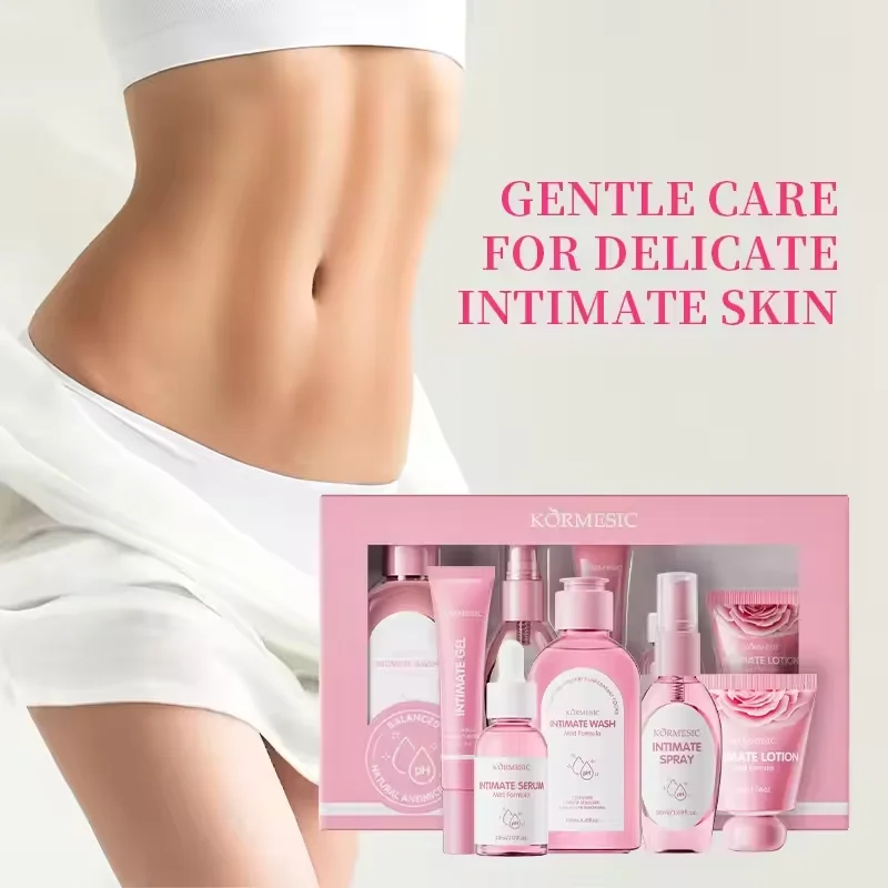 

KORMESIC Women's Care Products Privacy Box Moisturizing and Moisturizing Privacy Cleaning Care Pink Set
