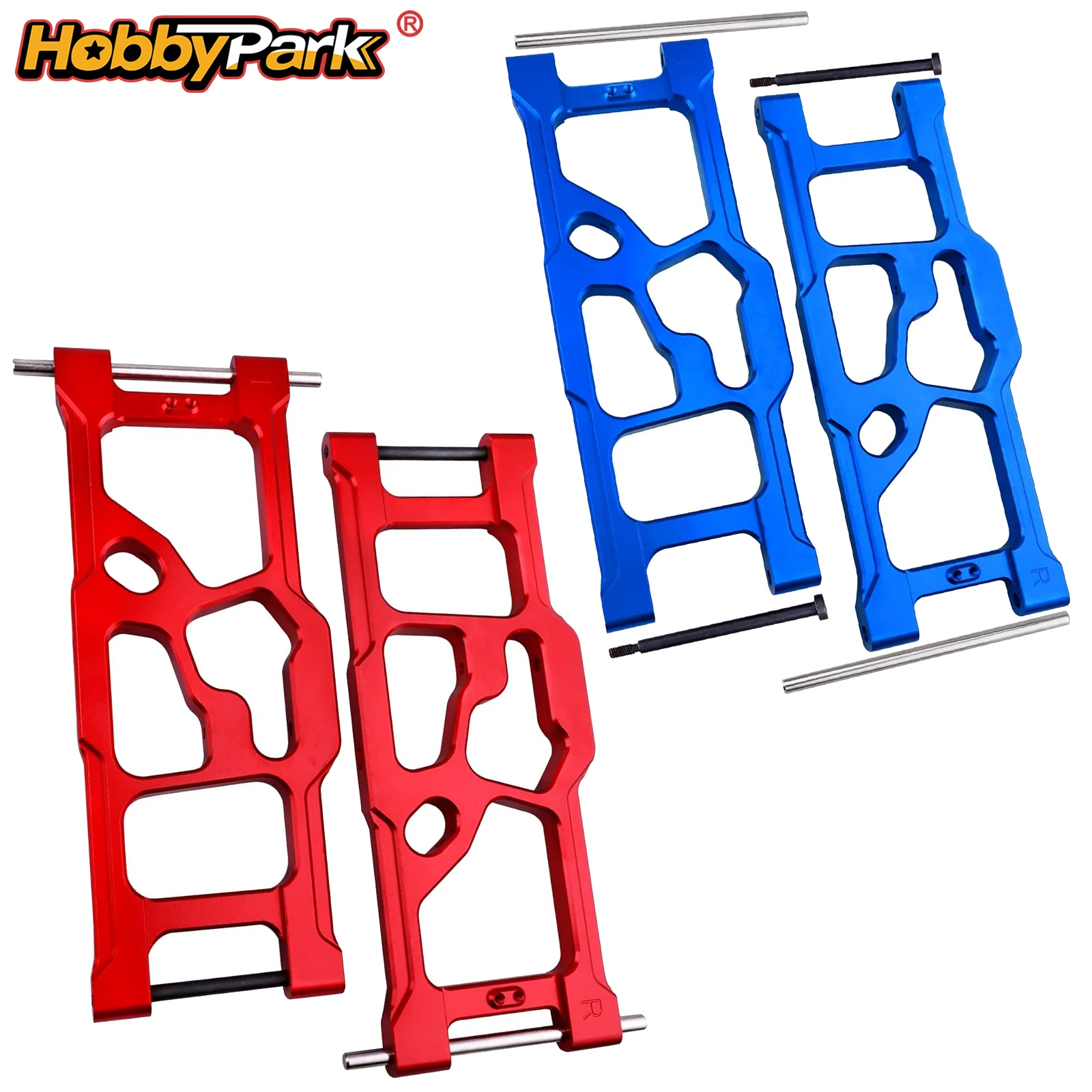

HobbyPark Aluminum Rear Lower Suspension Arms for ARRMA Kraton 8S BLX 1/5 Scale RC Truck, Replace ARA330590