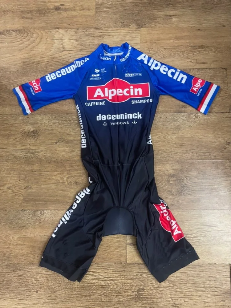 LASER CUT Skinsuit ALPECIN Deceuninck TEAM NETHERLAND Bodysuit SHORT Cycling Jersey Bike Clothing Maillot Ropa Ciclismo