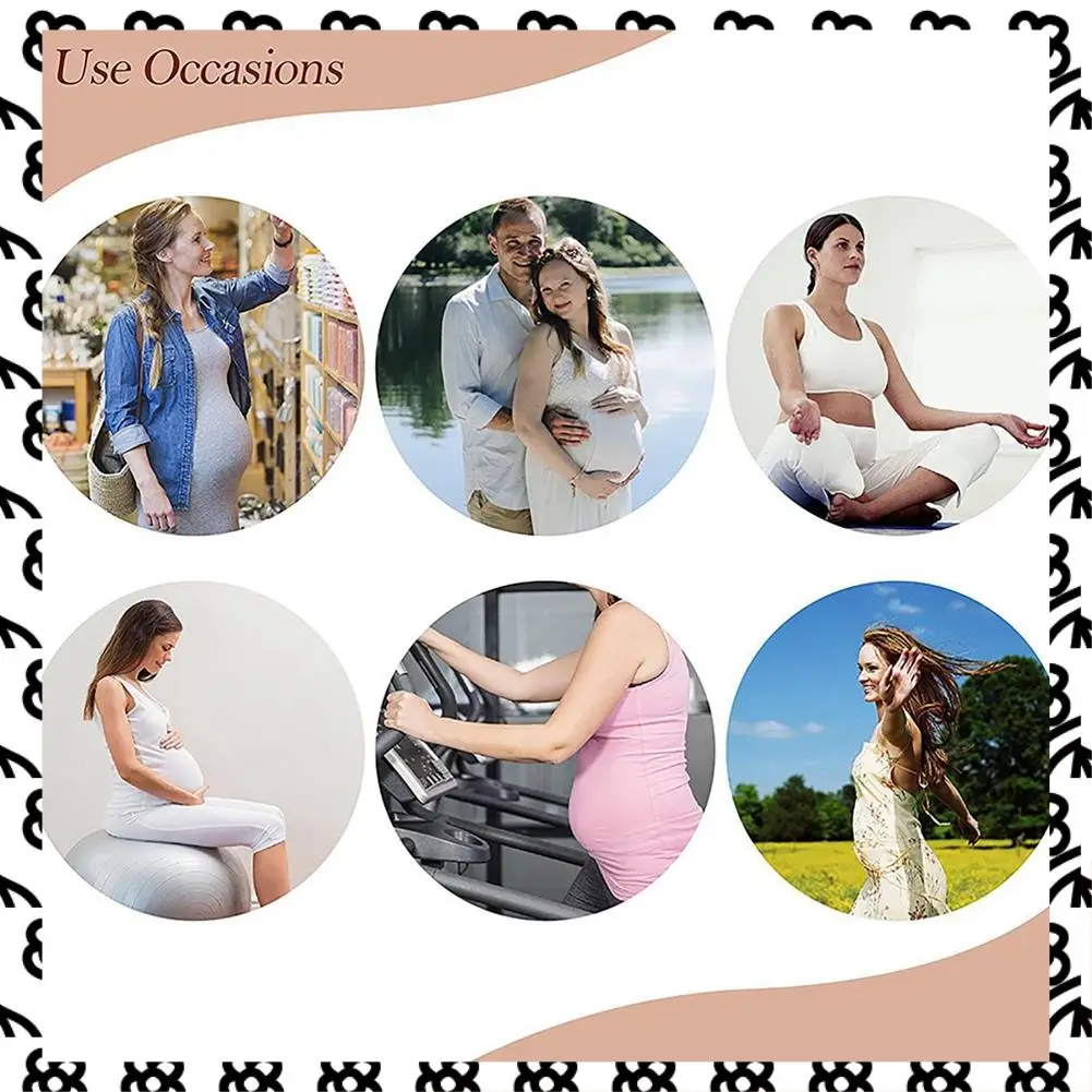 A07I 2X حزام دعم الأمومة تنفس الحمل حزام بطن البطن الموثق قابل للتعديل الظهر/الحوض دعم-L