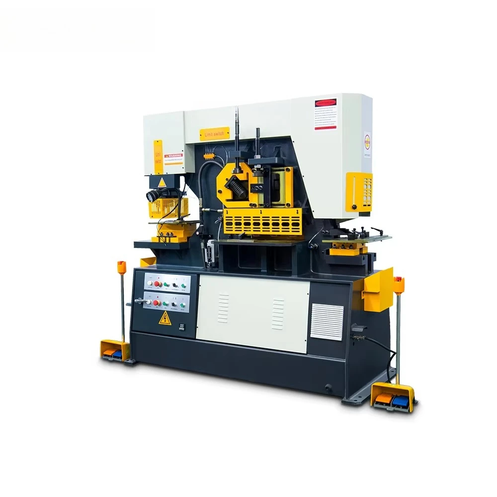 Daramco Hydraulic Ironworker Shipbuilding Cutting Angle Shear Punch with Combined Punching Capability
