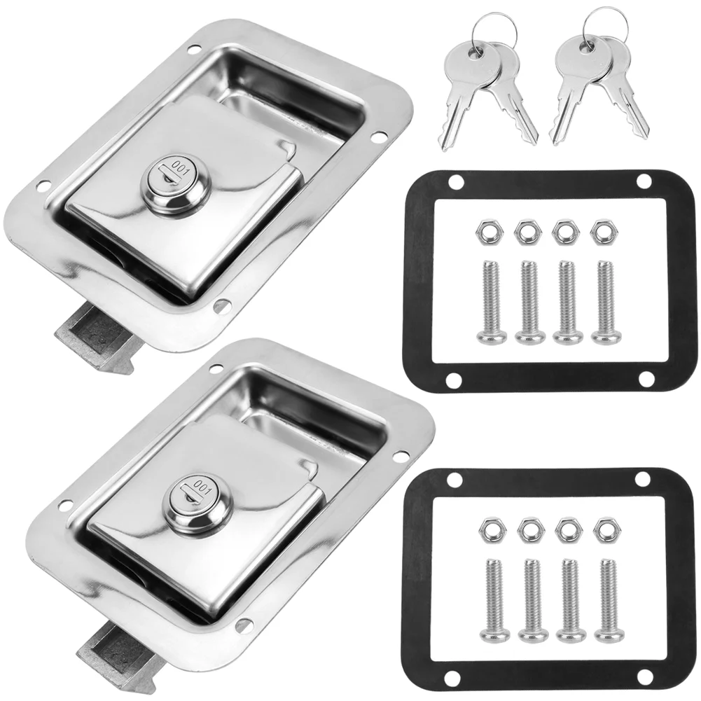For Outdoor Conditions Stainless Steel Latch Rust-proof Finish For Campers And Trailers Stainless Steel Toolbox Lock