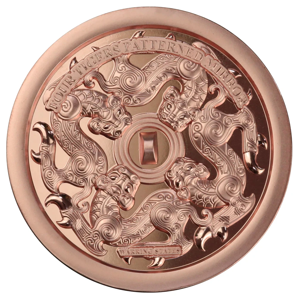 Samoa 2026 Chinese Bronze Mirror Coin Series-Four Tiger Pattern/Seaanimal Grape Mirror