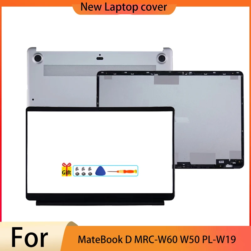 

Replace Laptop Case For MateBook D MRC-W60 W50 PL-W19 LCD Back Cover Front Bezel Palmrest Bottom Case