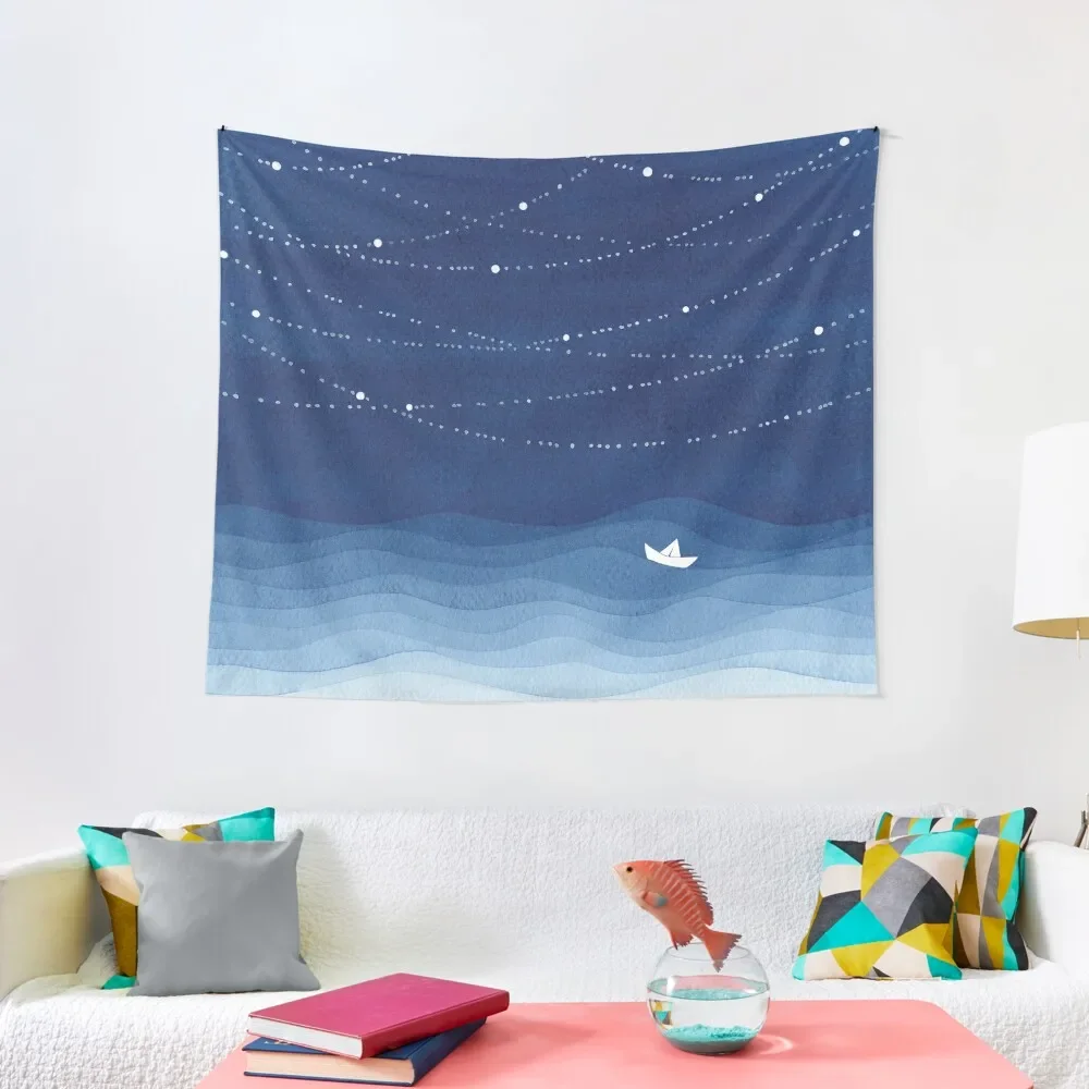 

Garland of stars 2, blue watercolor Tapestry Cute Room Things Home Decorators Tapestry