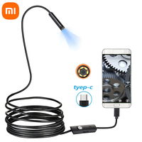 Xiaomi 7.0MM TYPE-C Endoscope Camera Waterproof 6 LED Adjustable USB Android Flexible Inspection Borescope Cameras for Phone PC