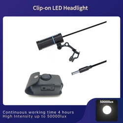 50000lux 3W Dental LED Clip-on Headlight Surgical Headlamp High Intensity Dentistry Operation Head Lamp(JC-08)