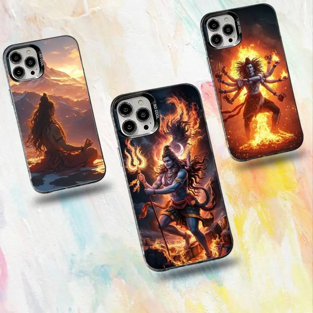 

Lord Shiva Mahadev Of India Phone Case For iPhone 16,15,14,13,12,11,Mini,Pro,SE,MAX White Matte Shockproof Cover