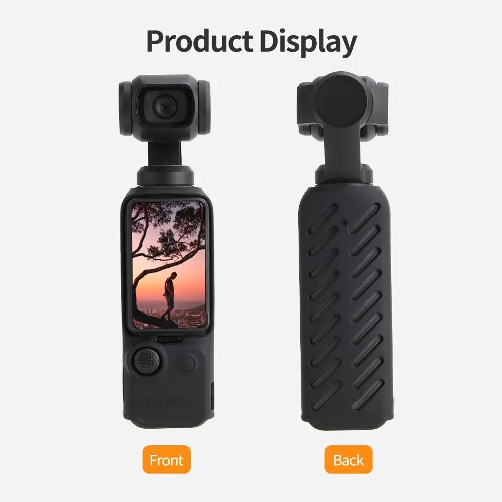 Silicone Protective Cover for Osmo Pocket 3 Anti-Scratch Gimbal Camera Handle Protective Case for DJI Osmo Pocket 3