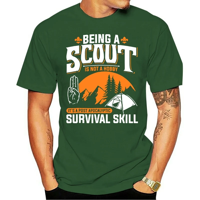 Hot men\'s fun casual print T-shirt brand men Being A Scout Is Not A Hobby Boys Girls Scouts Sports man\'s T-shirt