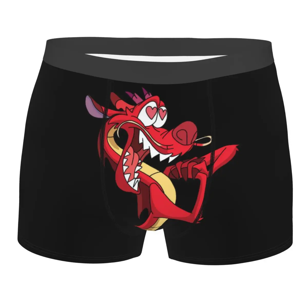 

Нижнее белье MuShu на заказ, мужские трусы-боксеры с принтом Мулан, шорты, мягкие трусы