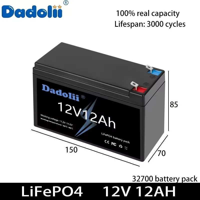 LiFePO4-accu's – 6V 5Ah/8Ah/10Ah voor elektrische auto's voor kinderen, speelgoedauto's, motorfietsen en kinderwagens