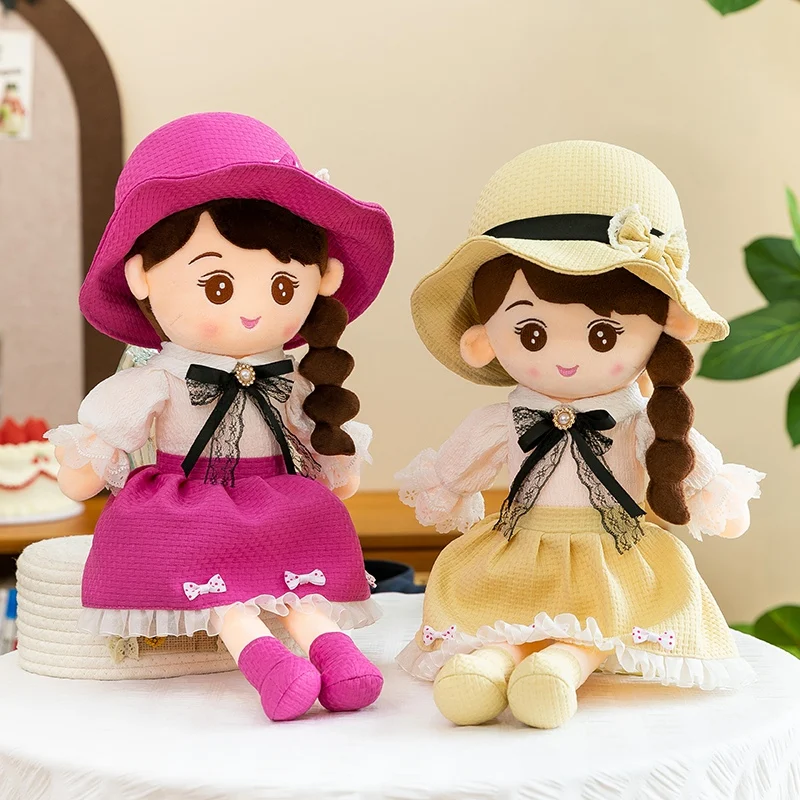 

Cute Princess Doll Exquisite Little Fragrant Style Girl Wearing Hat Company Plush Toy Lovely Gifts