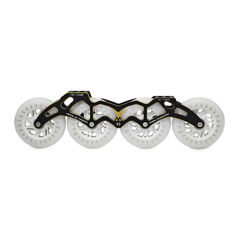 LED Shine Flash 90mm 100mm 110mm Roller Skating Wheels ILQ-11 Bearing 7000 Aluminum Alloy 4 / 3 Wheels Hybrid Frame Chassis Base