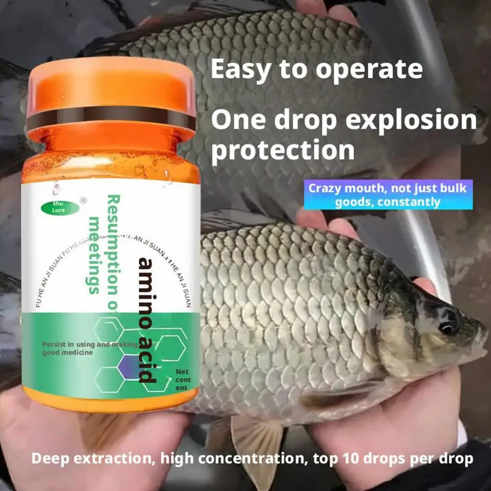 100ml Compound Amino Acid Fishing Attractant Liquid For Crucian Grass Carp Fishing Accessories B9e4