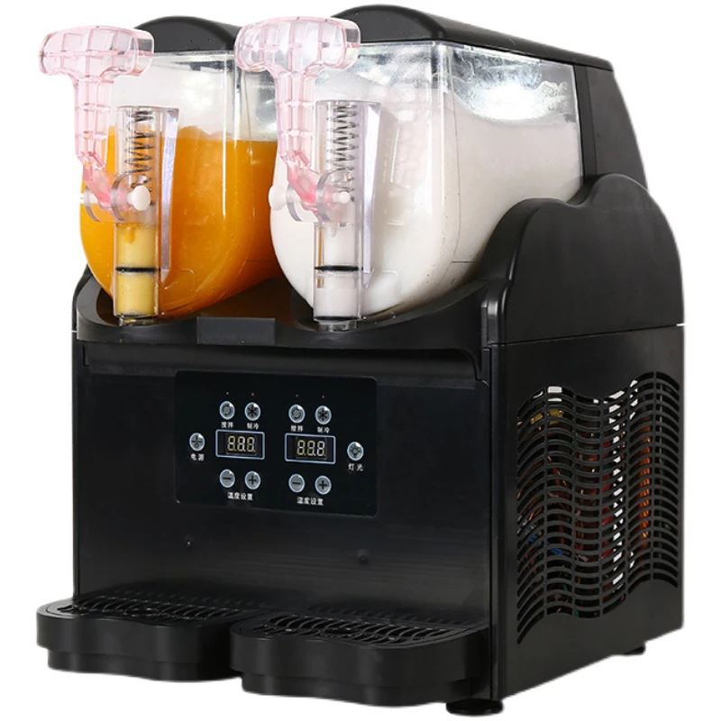 Dual Tank Slush Maker Practical Commercial Household Drink Ice Cool Juice Making Equipment