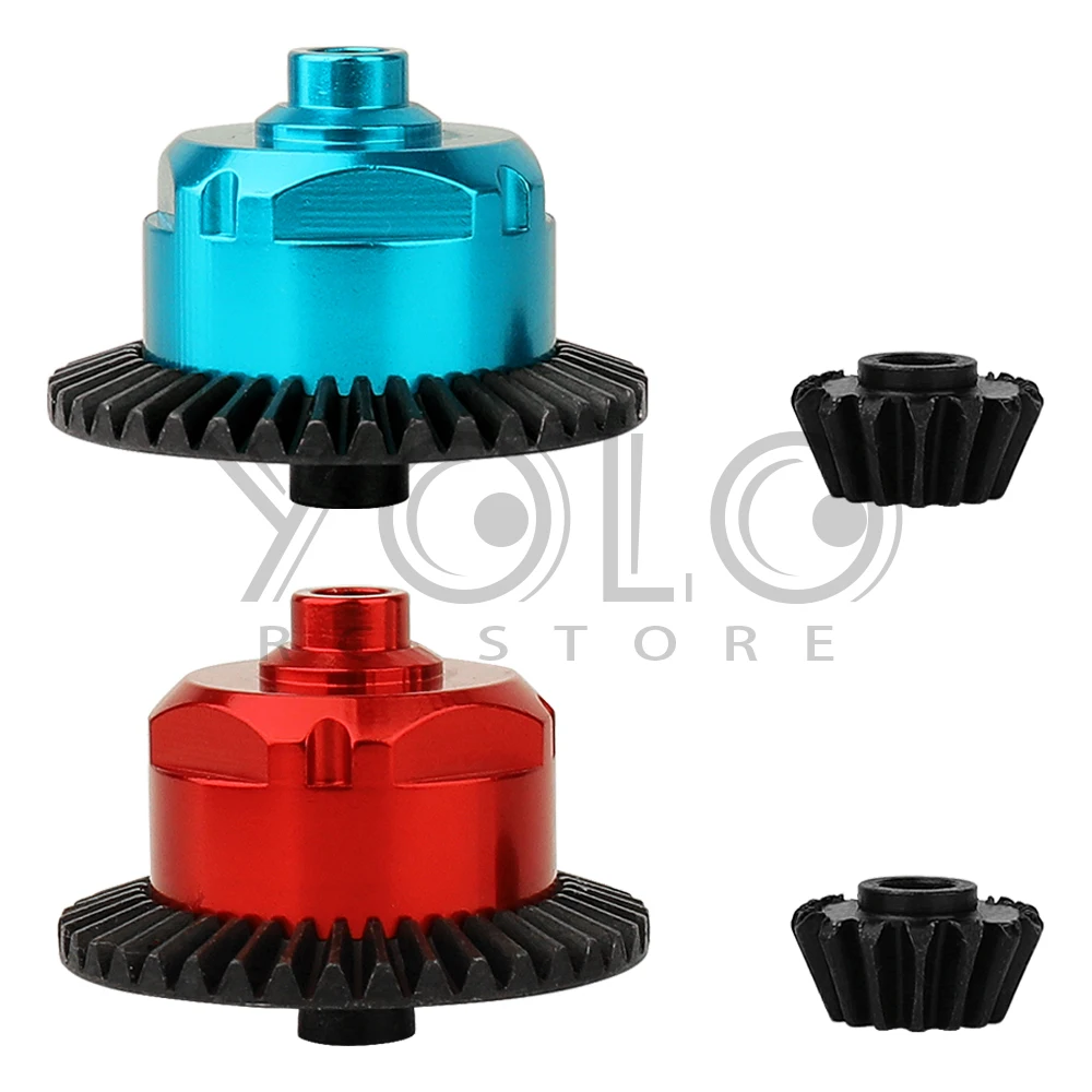 Aluminum Alloy Cover Metal Differential Mechanism with Gears For Tamiya TT02 TT-02 1/10 RC Car Upgrades Parts Spare Parts