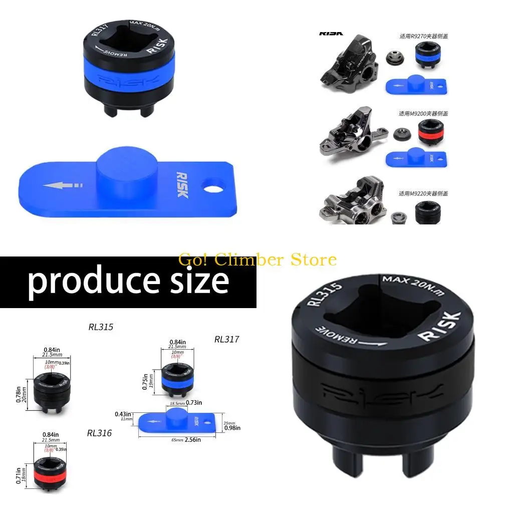 

Q84C Professional Bicycles Brake Caliper Side Cover Removal Tool Road Bike Oil Disc Clamps Piston Side Cover