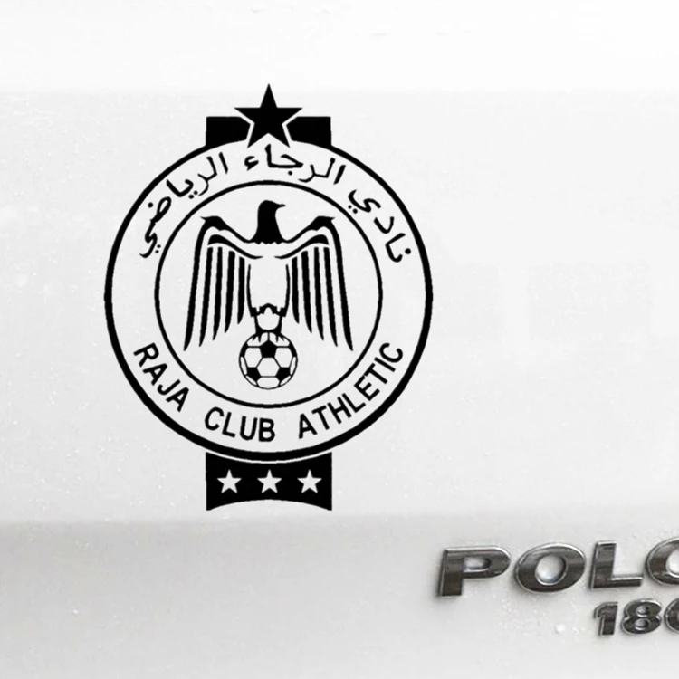 Car Stickers Morocco Raja Casablanca Football Reflective Decals For Fuel Tank Cap Trunk Bumper Windshield Motorcycles