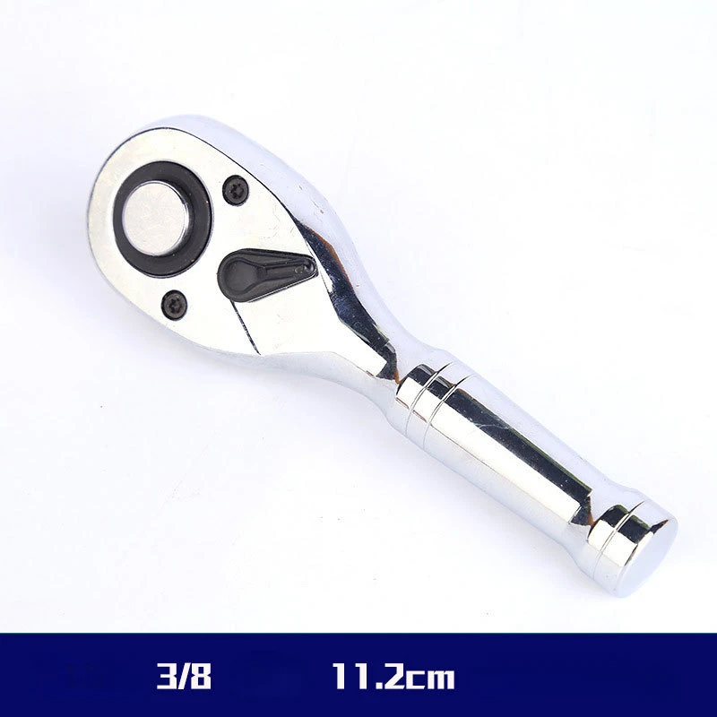 BIESUO 72 Teeth Quick Socket Mini Ratchet Wrench Spanner 1/4 3/8 1/2 Fly Two-way Horns Short Handle Repair Hand Tools