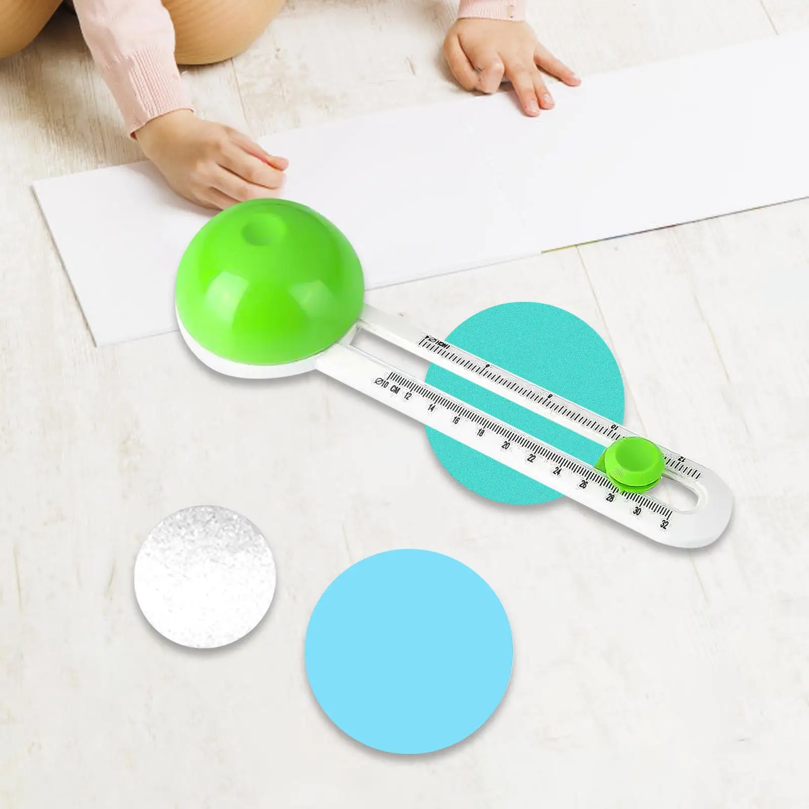 Round Cutter for Paper Crafts, Rotary Cutter, Circular Cutter for Office Cardboard, Card Making, Vouchers, Photos