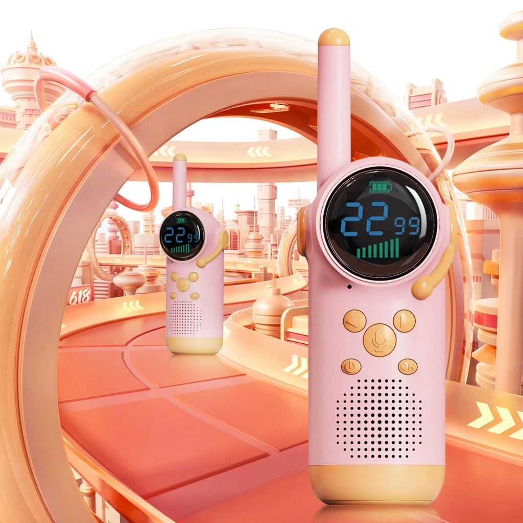 Mini walkie-talkie de desenho animado para crianças, entretenimento ao ar livre, astronauta, brinquedo interativo de mesa, máquina pequena educacional